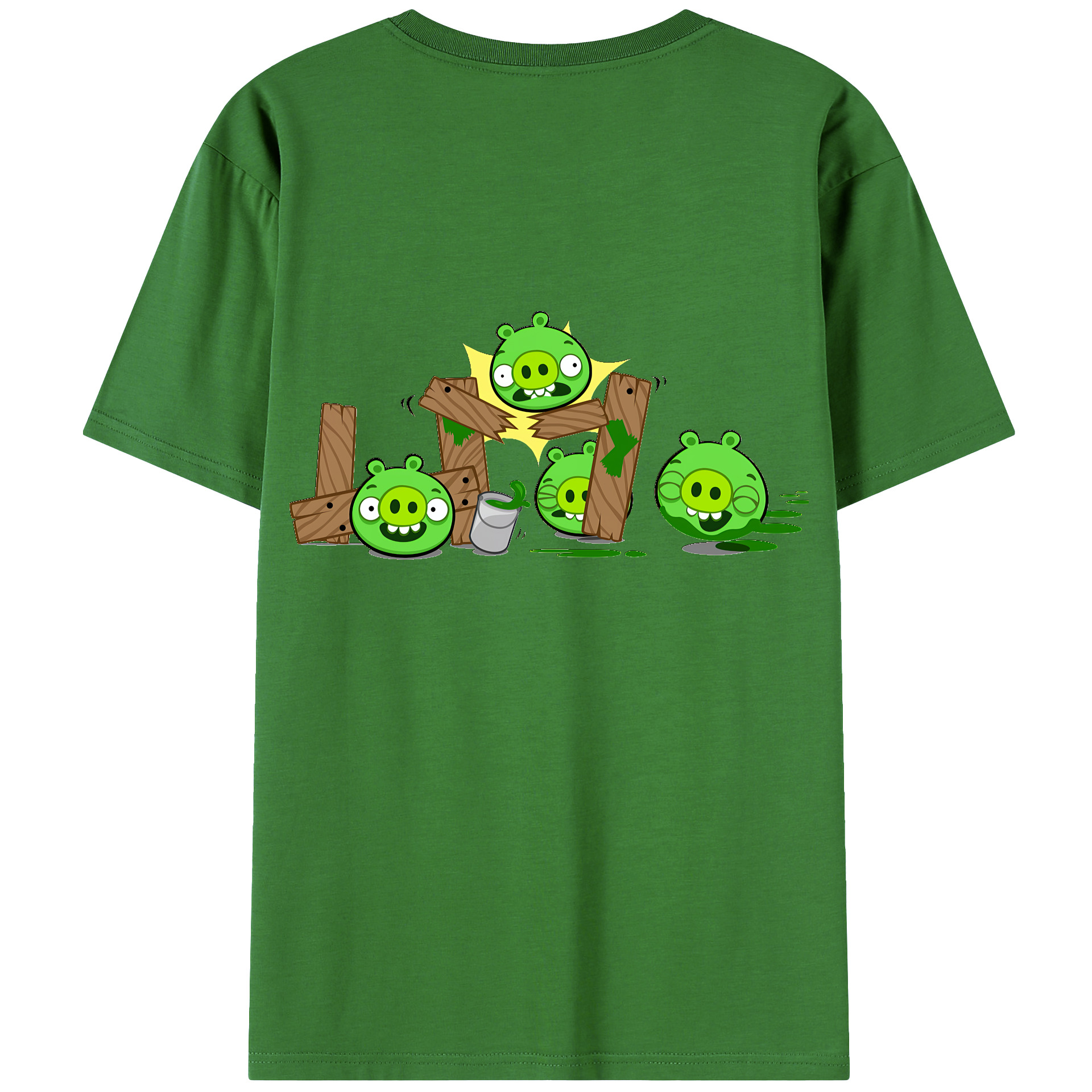 （画像用） Angry Birds アングリーバード レディース半袖Tシャツ(バックプリント)